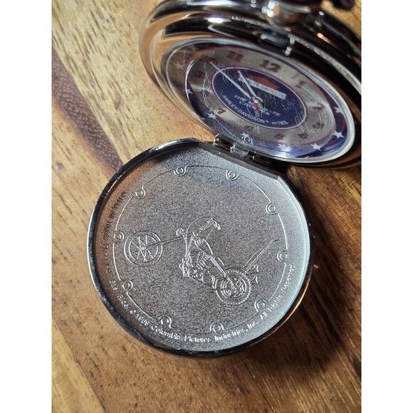 Harley Davidson Pocket watch “The Ultimate Chopper" with leather belt case. - Picture 6 of 9